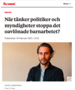 Influencers oavlönade barn i sina sociala kanaler