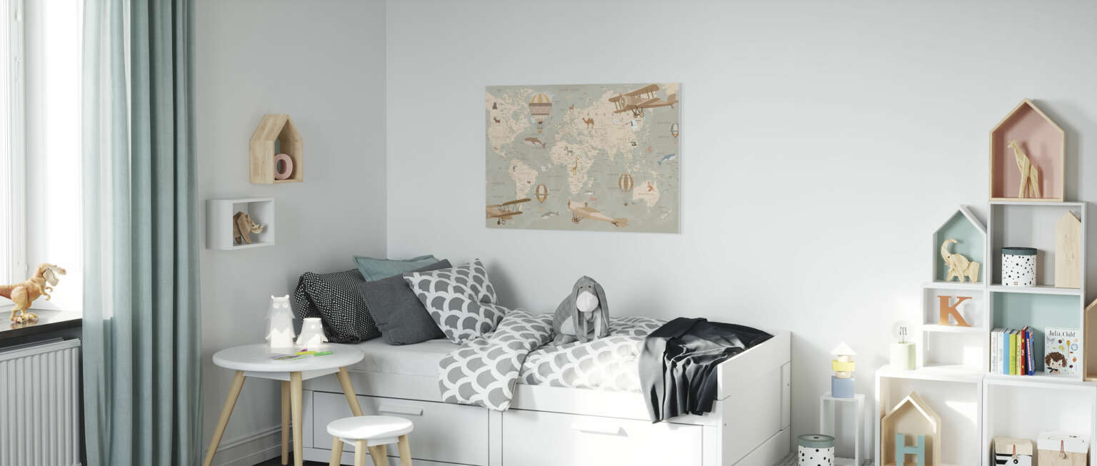 Inreder barnrummet med Photowall canvastavlor